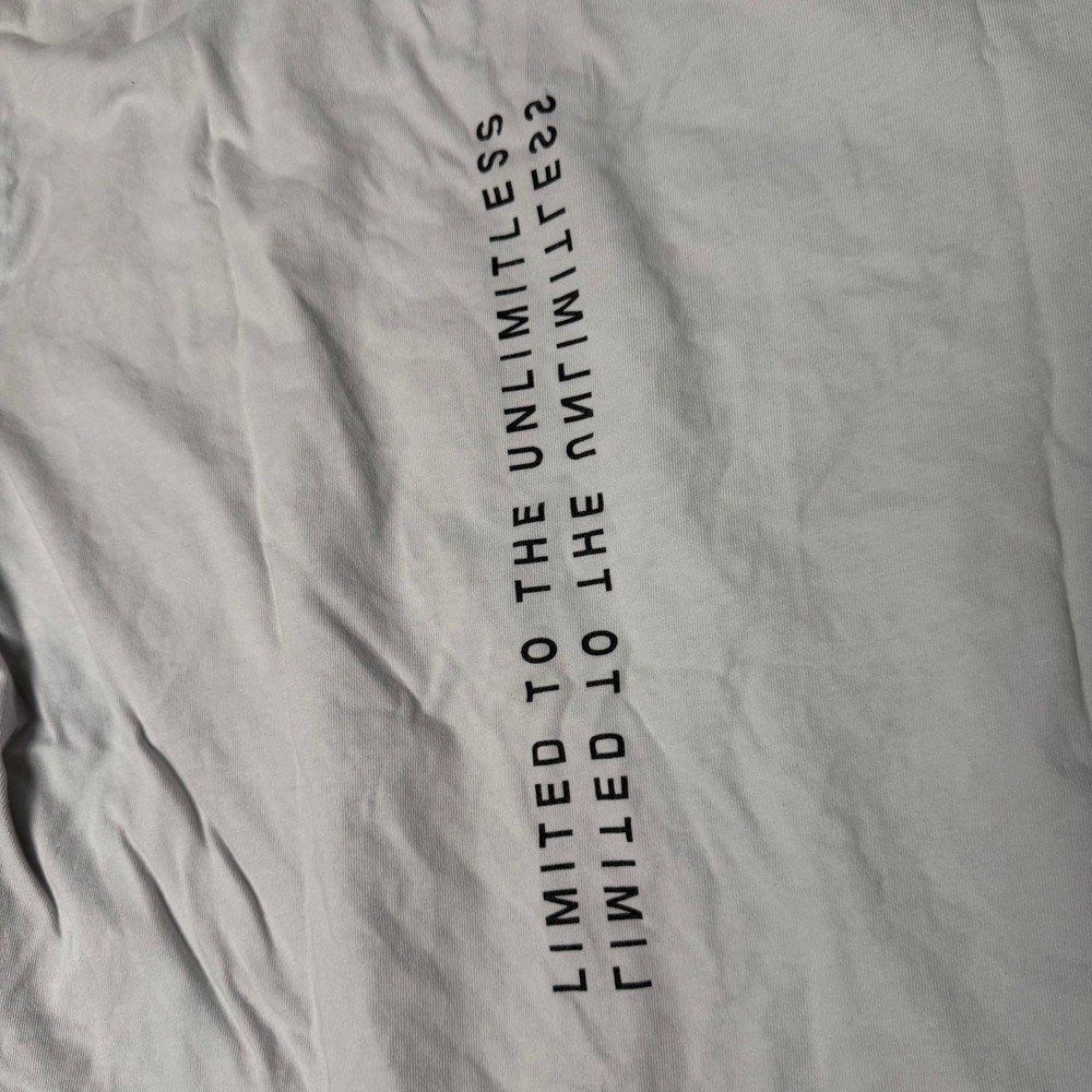 Rawgear Graphic T-Shirt Mens Large Light Grey RG Logo Limited To The Unlimitless - Picture 8 of 10